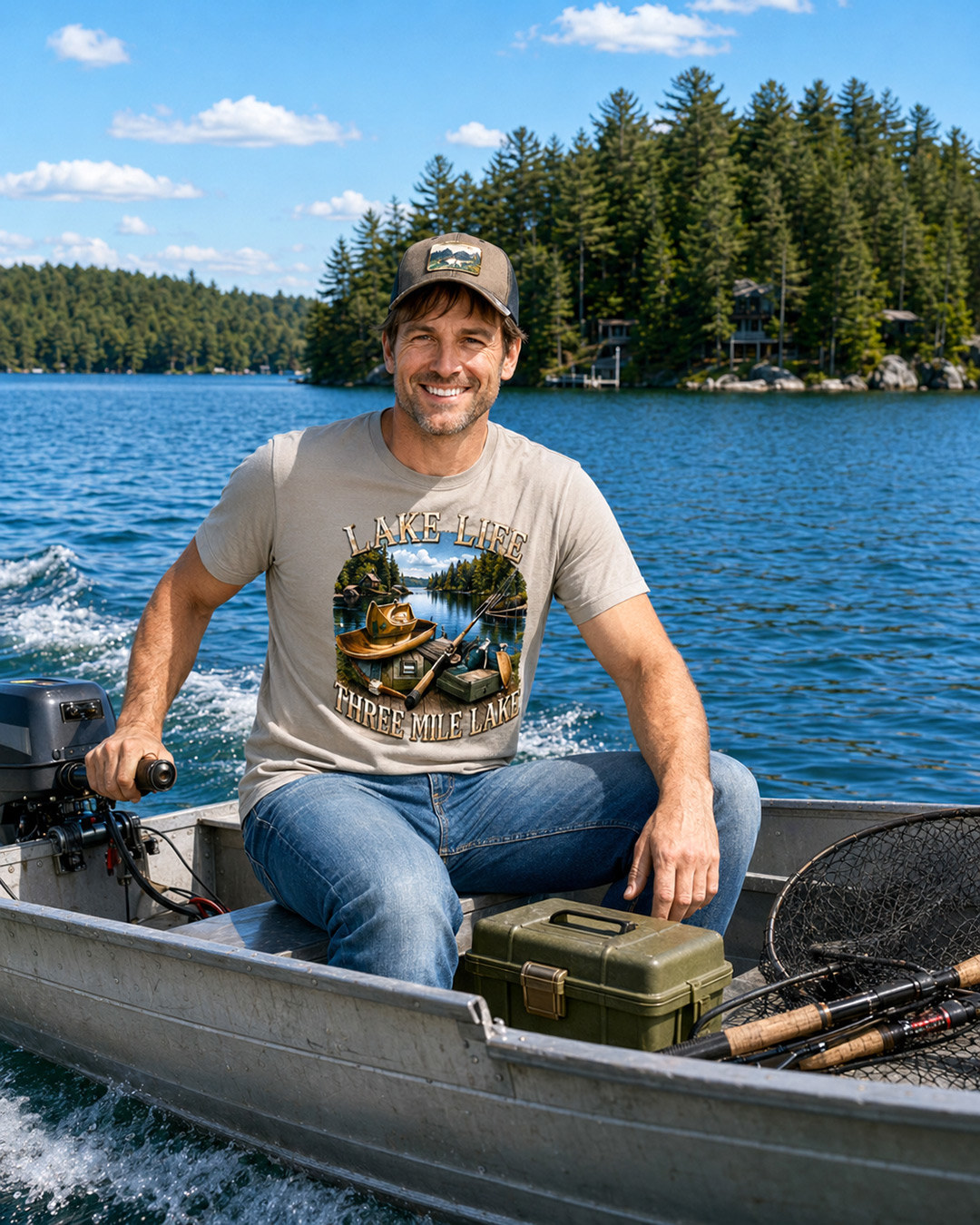 Three Mile Lake Lake Life designs